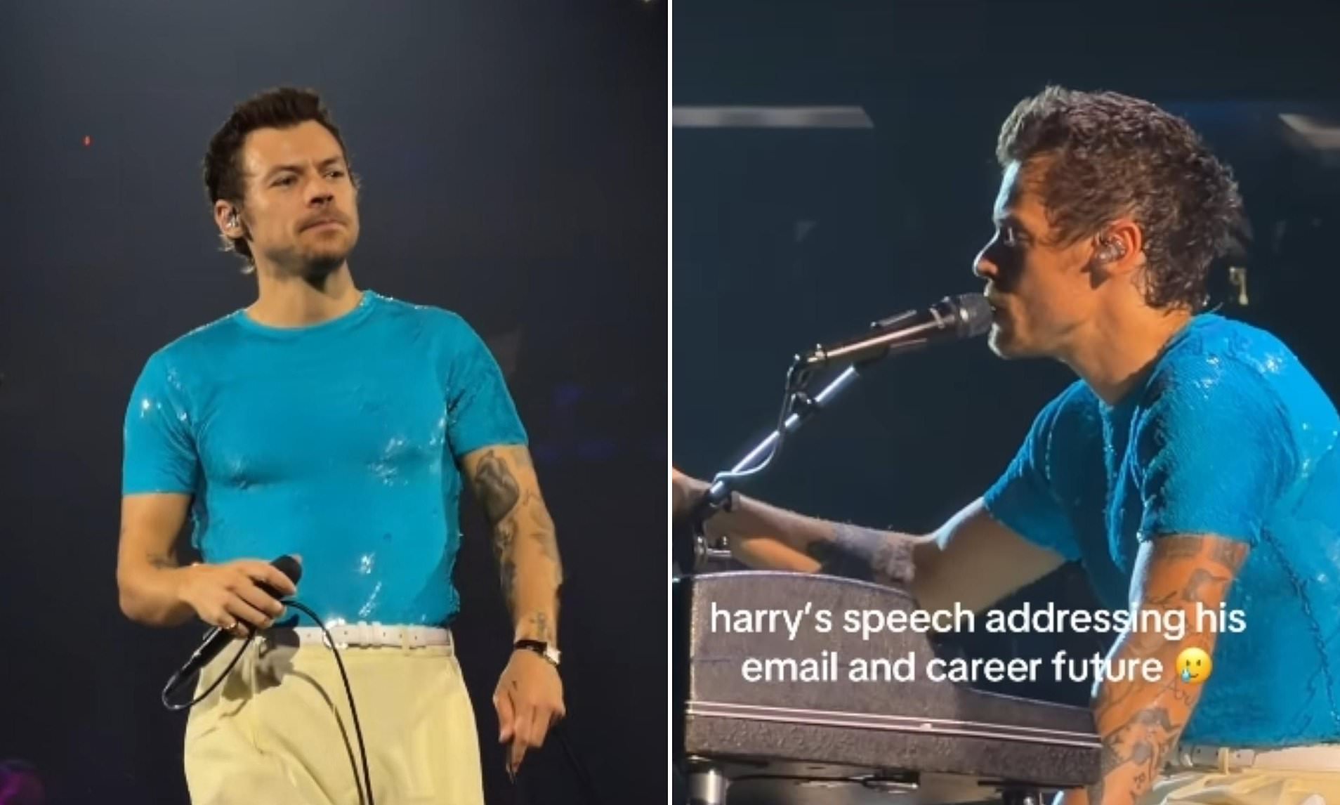 Harry Styles says he 'wants to be honest' as he addresses fans' concerns that he will retire