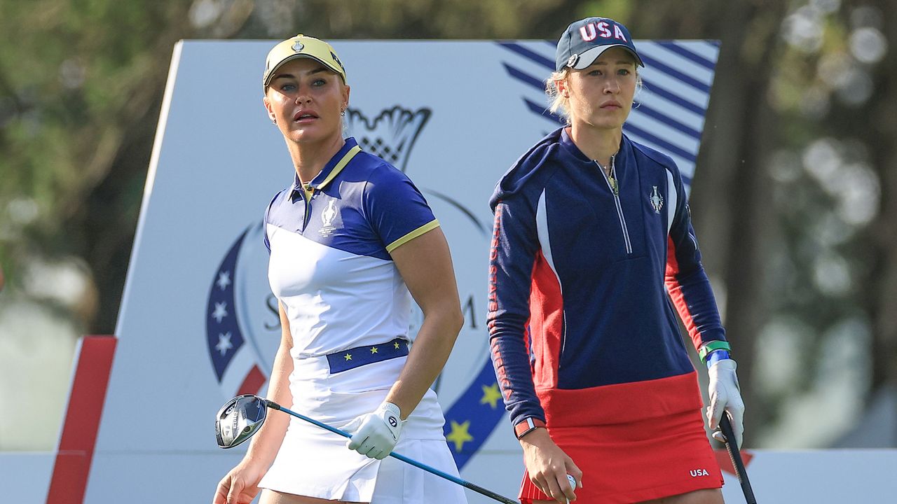 How are the Sunday singles pairings decided at the Solheim Cup?