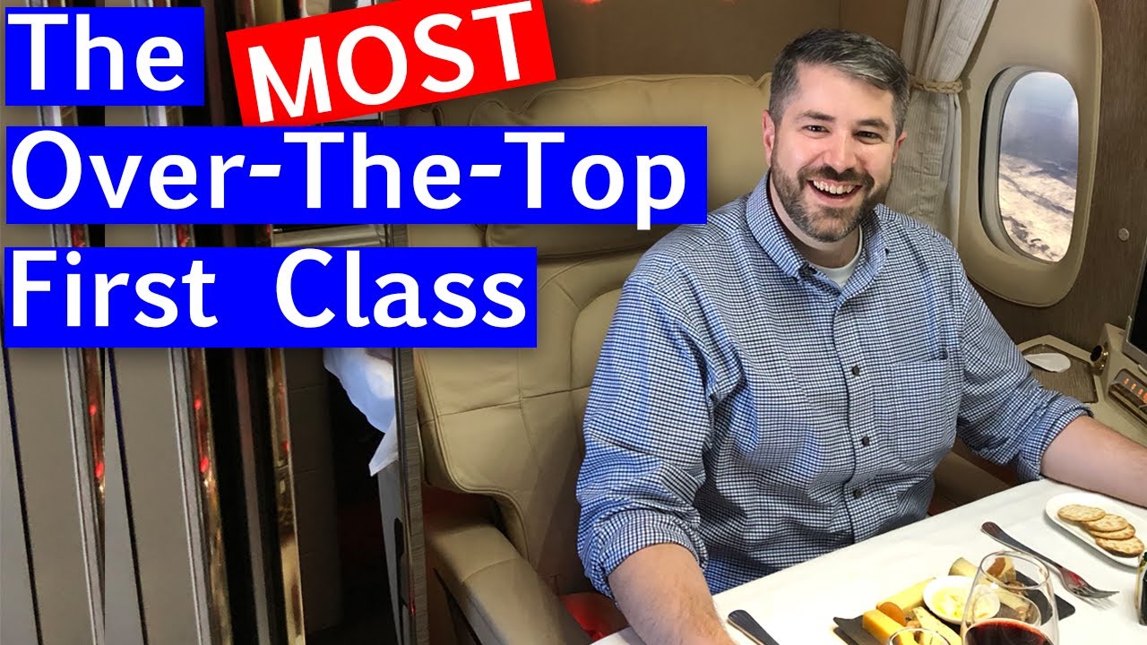 Inside Emirates' exclusive first class cabin