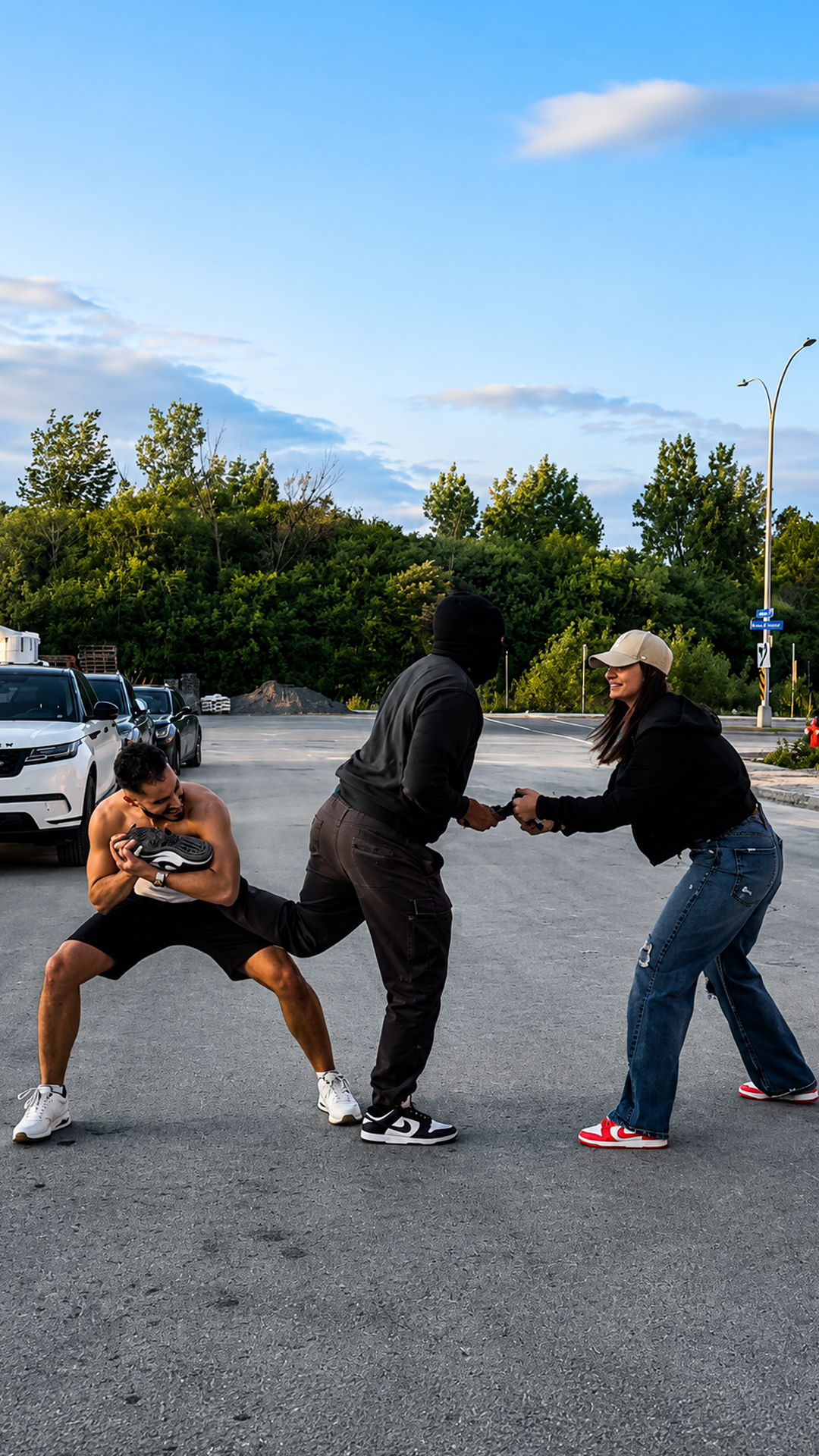 When a simple situation becomes a full WWE match