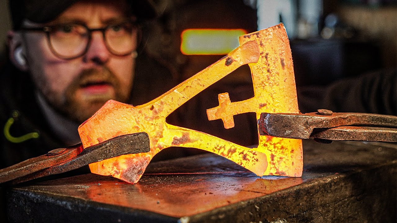 Creating a Viking cross axe
