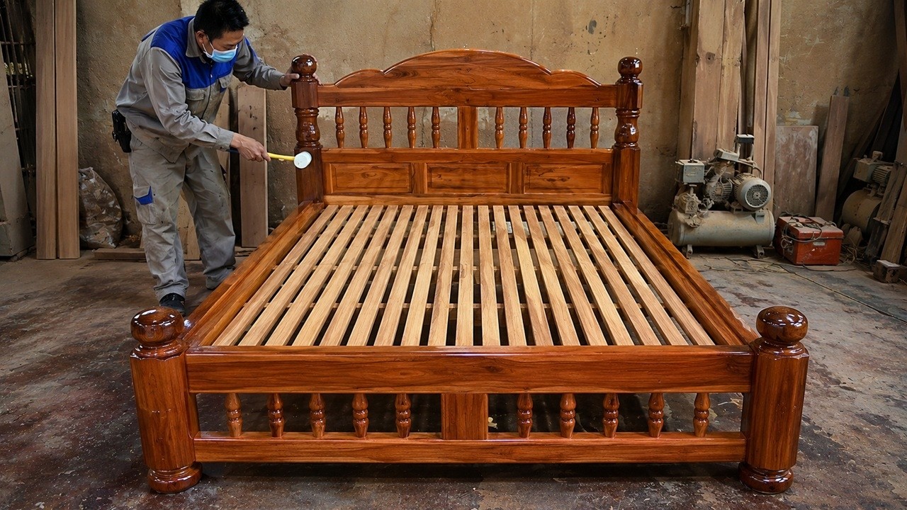 Construction & Finishing Process Natural Wood Kitchen Cabinets - Master ...
