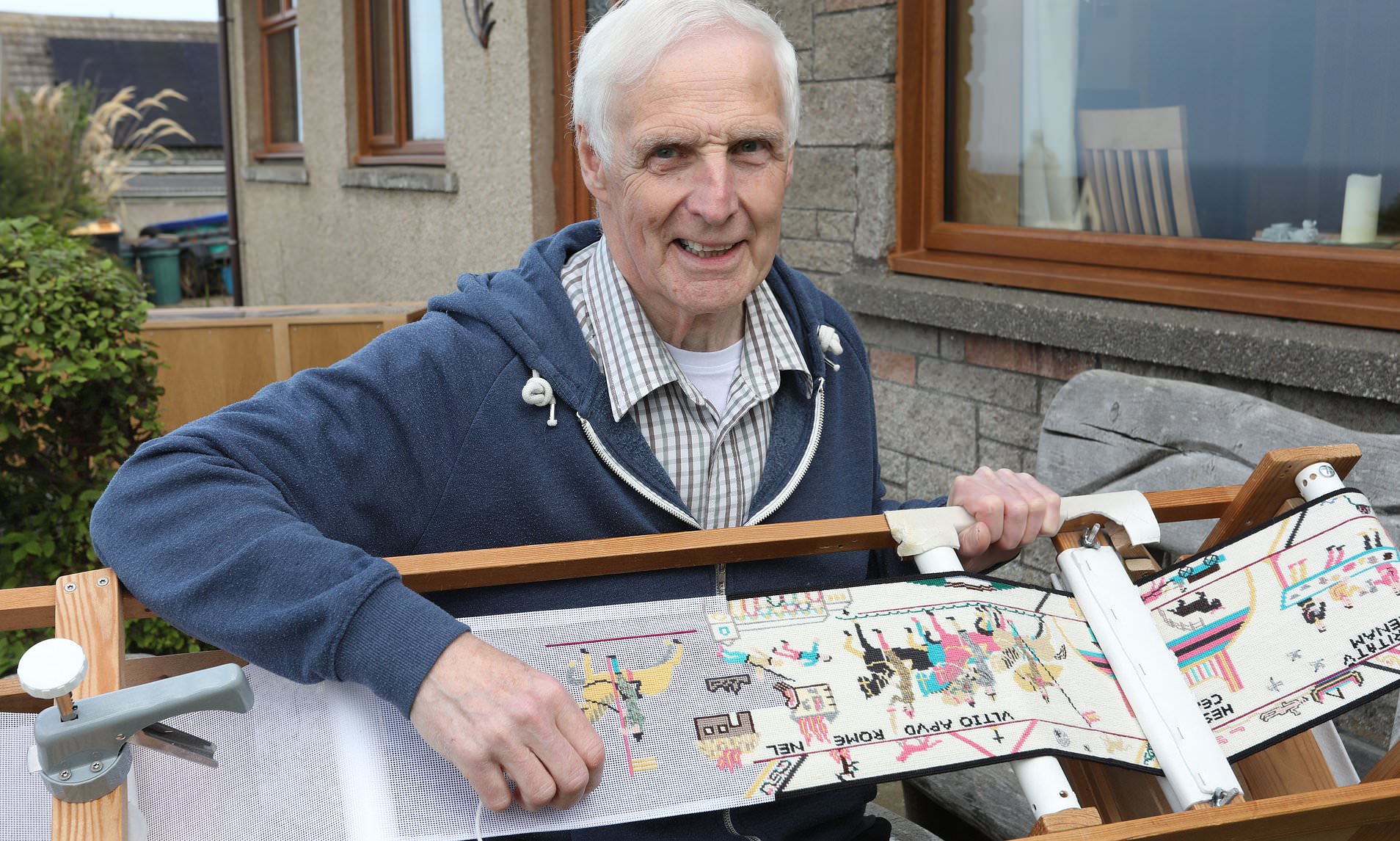 Meet the man who painstakingly recreated the Bayeux Tapestry on his commute to work