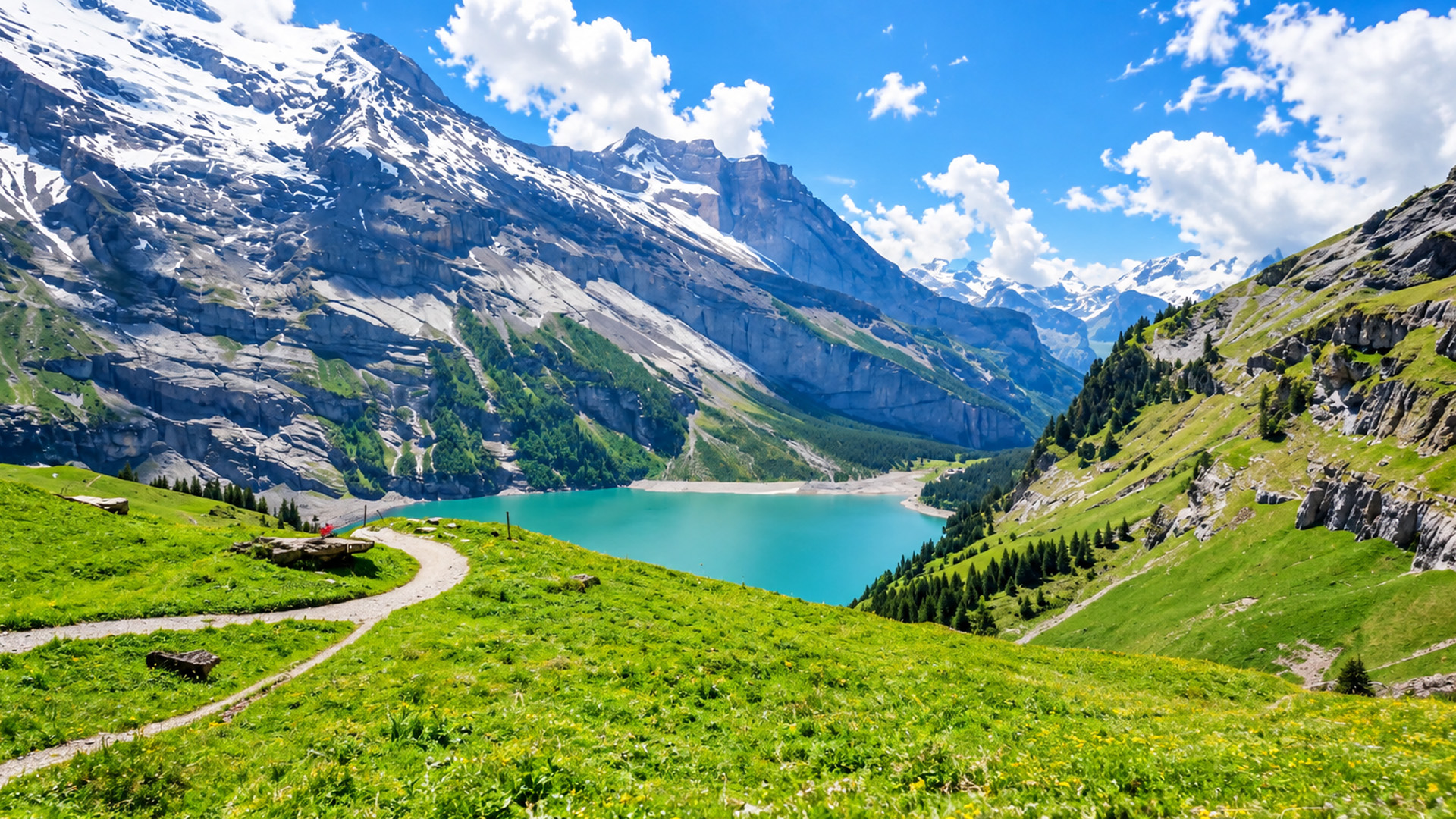 Hiking Oeschinensee in Switzerland’s Bernese Oberland (4K)