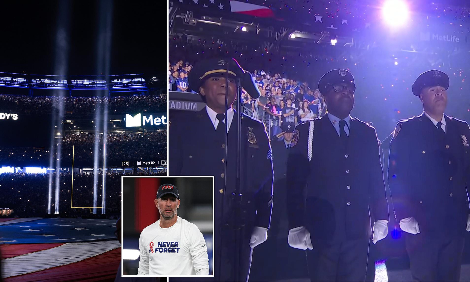 National anthem gives NFL fans 'goosebumps' as New York Giants honor 9/11 victims
