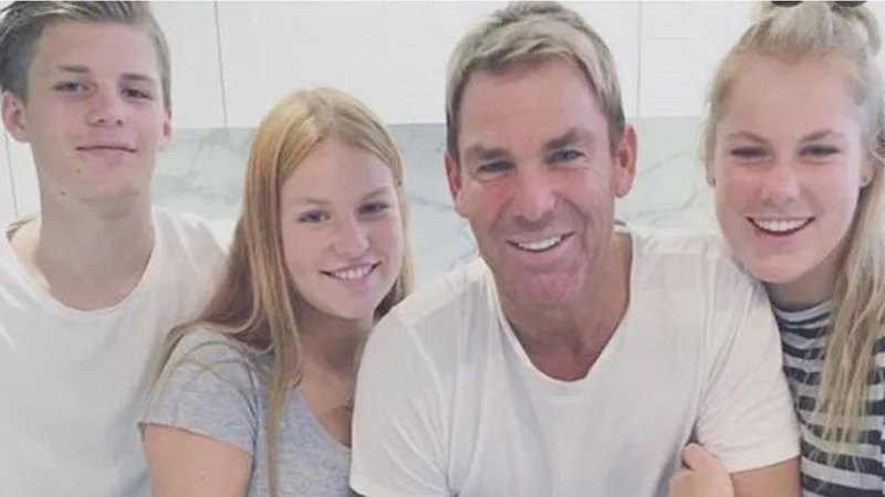 Shane Warne's children mark his birthday with ‘sentimental video' that descends into chaos: ‘Dad would've loved it'