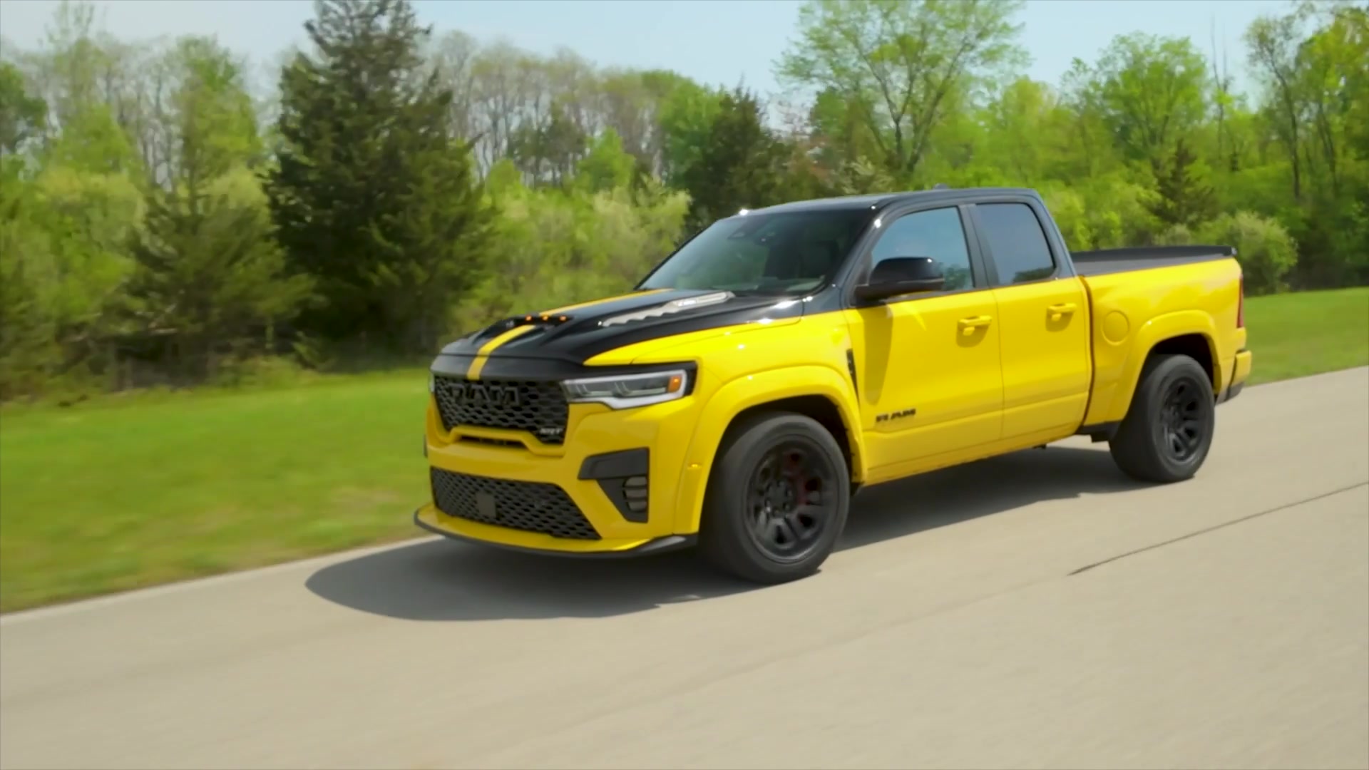 2027 Ram 1500 Rumble Bee SRT driving video