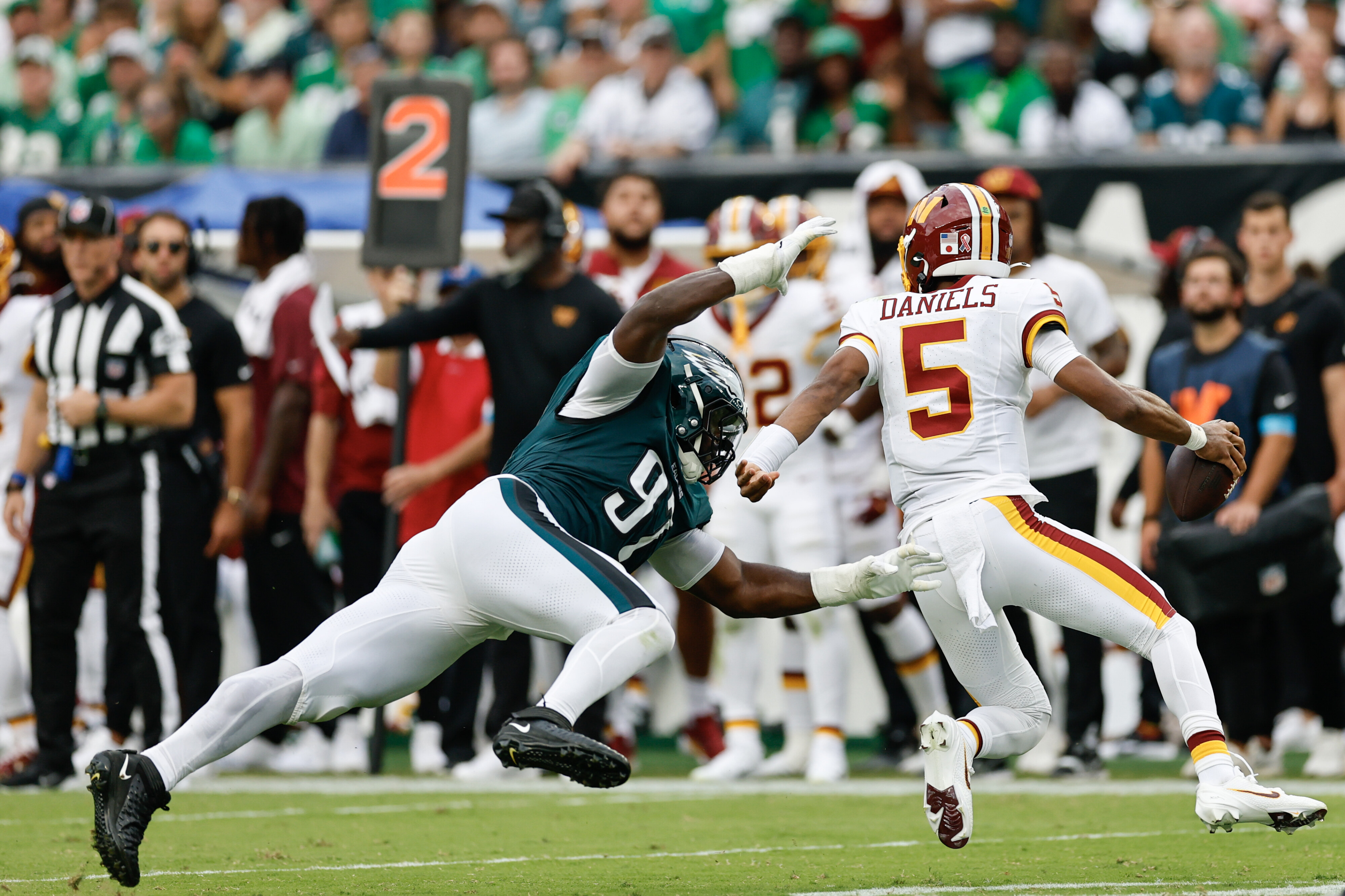 The strength of the defense — its interior — helped the Eagles escape Week 1 with a win over Washington