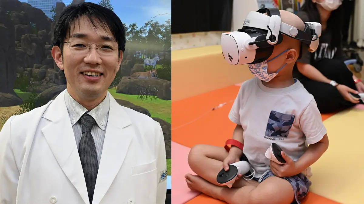 Anak pasien rumah sakit Jepang jalan-jalan ke kebun binatang lewat VR Anak pasien rumah sakit Jepang jalan-jalan ke kebun binatang lewat VR