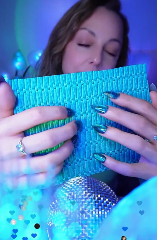 Pleather board ASMR with unique textures and sounds