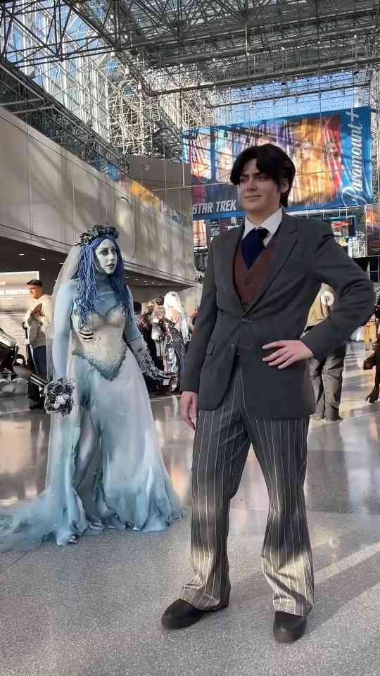 Corpse Bride and Viktor cosplay at NYCC