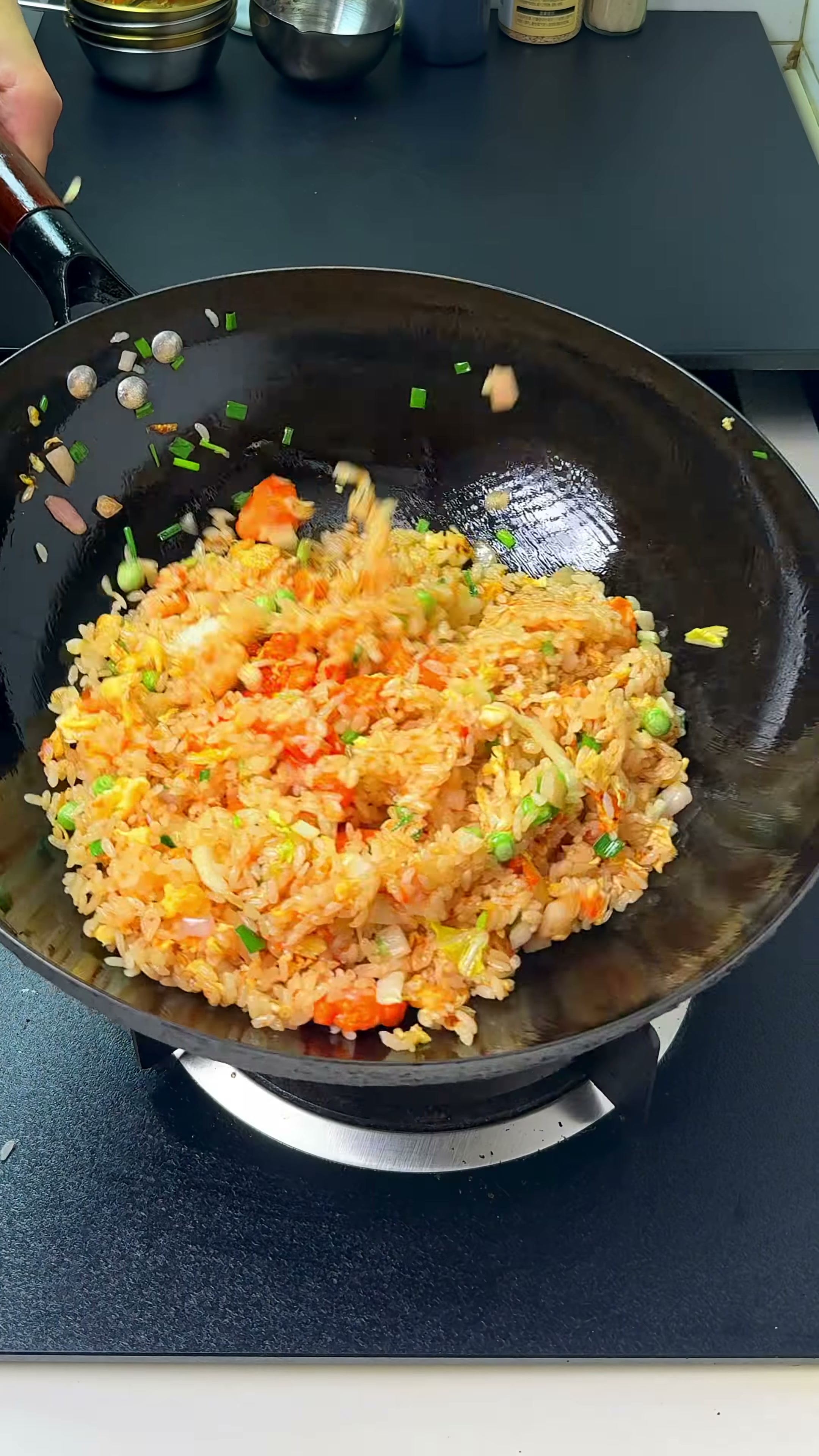 Orleans style chicken fried rice with rich flavor