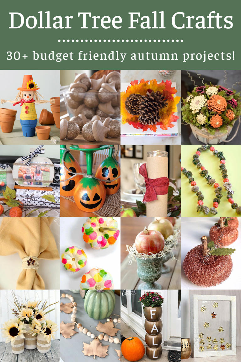 30+ Dollar Tree fall crafts perfect for decor!