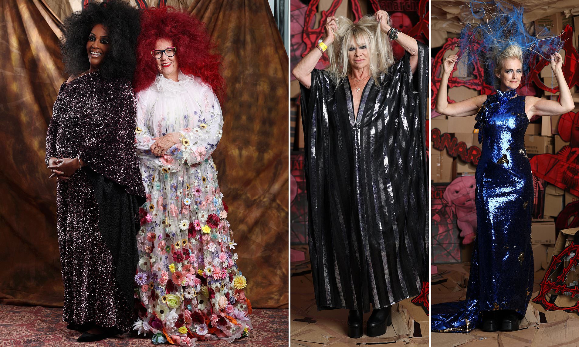 Alison Hammond and Prue Leith join Jo Wood and Jane Moore ahead of the Vin + Omi LFW show