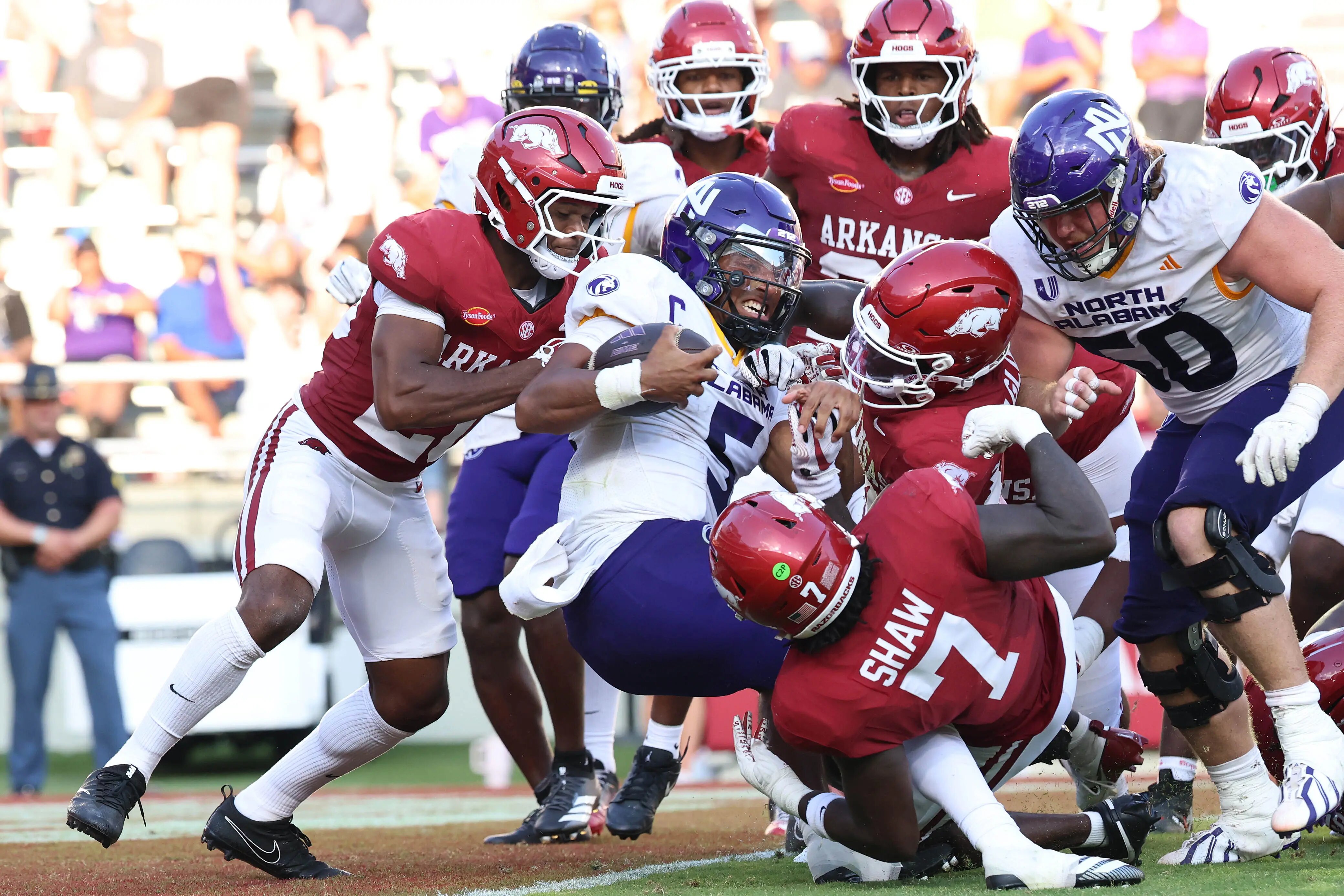 Devon Dampier is the Utah problem Arkansas must solve