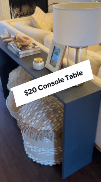 DIY console table tutorial for easy home decor