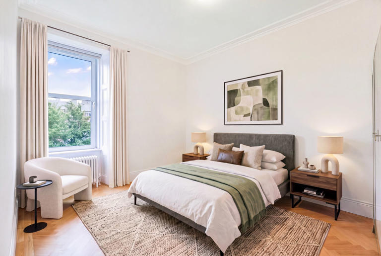 Stylish two-bedroom Edinburgh top floor flat filled with trendy design ...