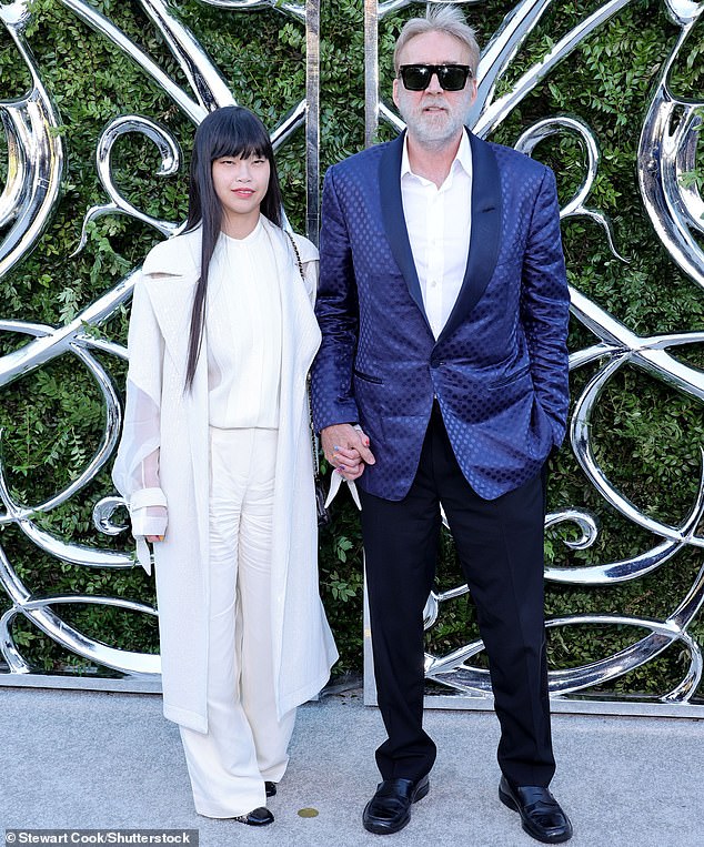 Nicolas Cage, 62, looks unrecognizable with full gray hair and beard ...