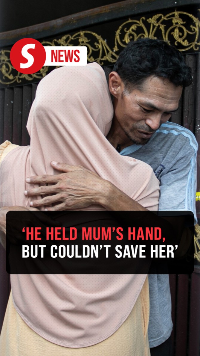 Brother unable to pull mother to safety as grille block escape in ...