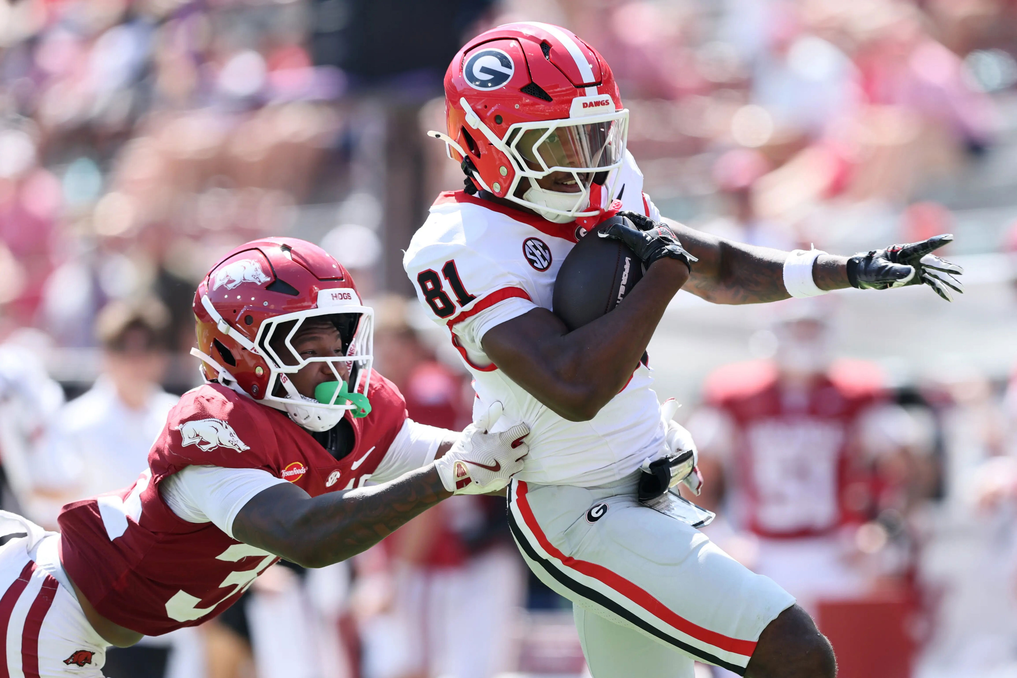 Georgia runs hog wild over Arkansas