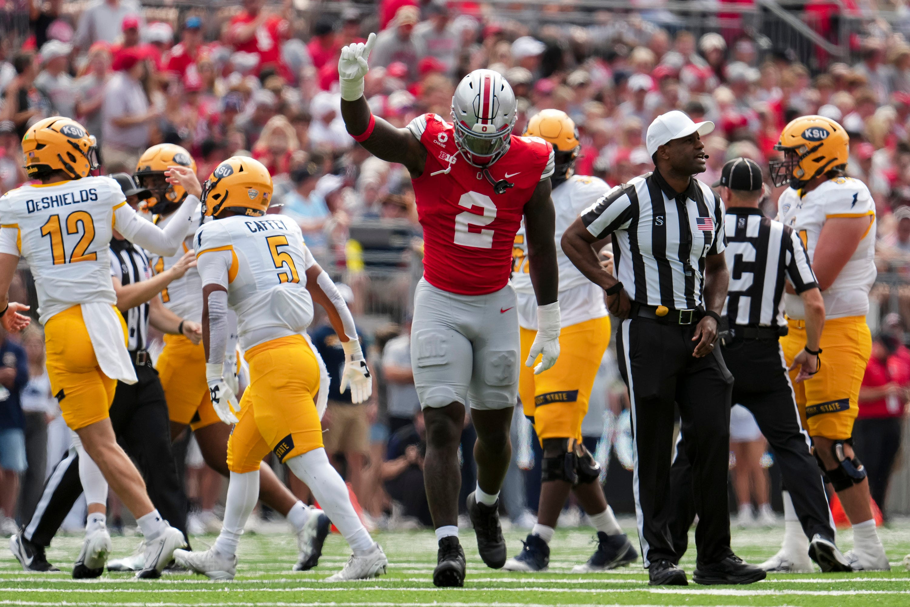 Ohio State football's Kenyatta Jackson Jr. exits game with injury. What ...