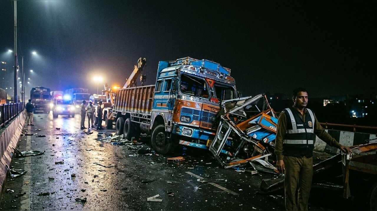 Fatal five-truck pile-up near Pune’s Navale Bridge sparks safety concerns