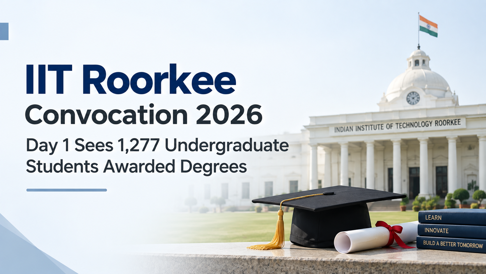 IIT Roorkee convocation 2026: Day 1 sees 1,277 undergraduate students ...