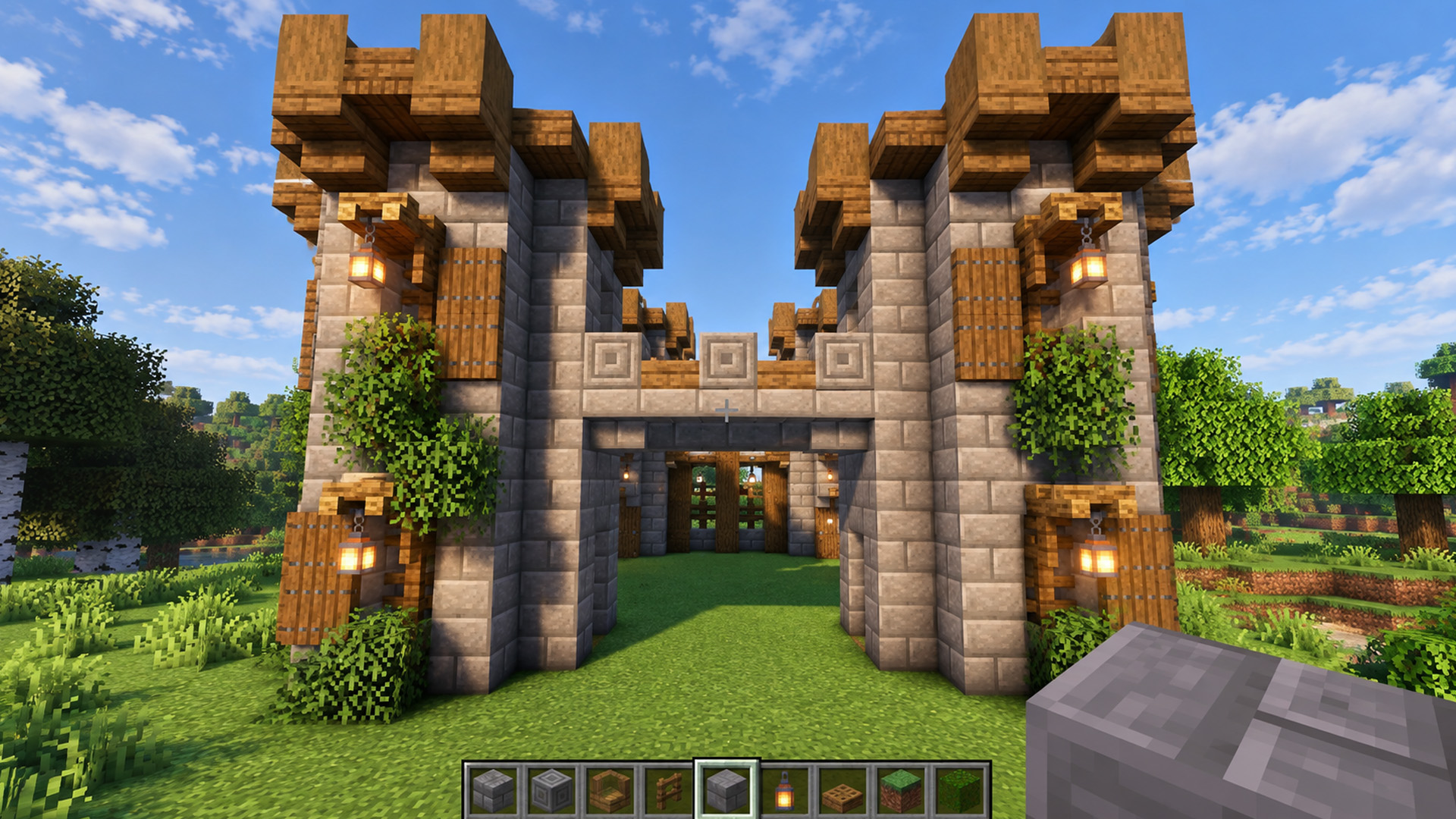 Beginner friendly survival castle in Minecraft