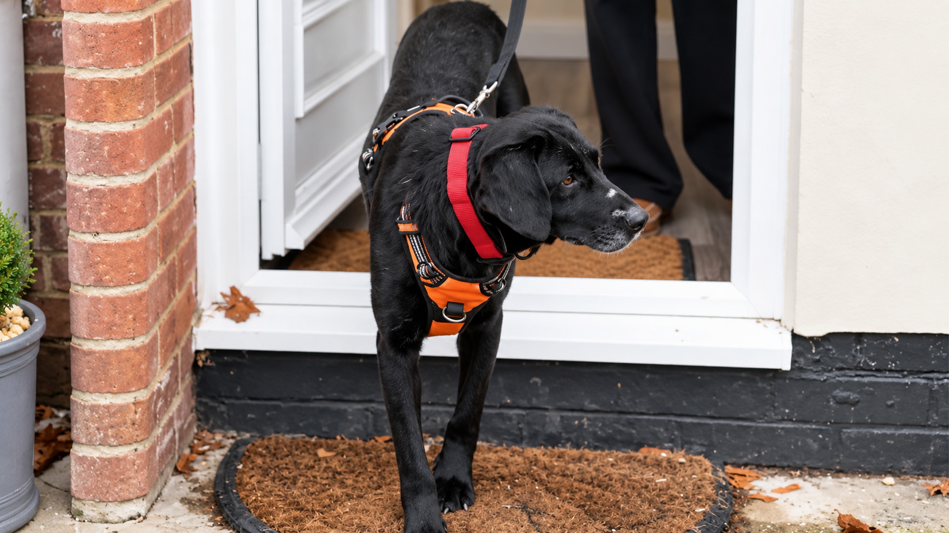 A rescue dog's first walk says everything
