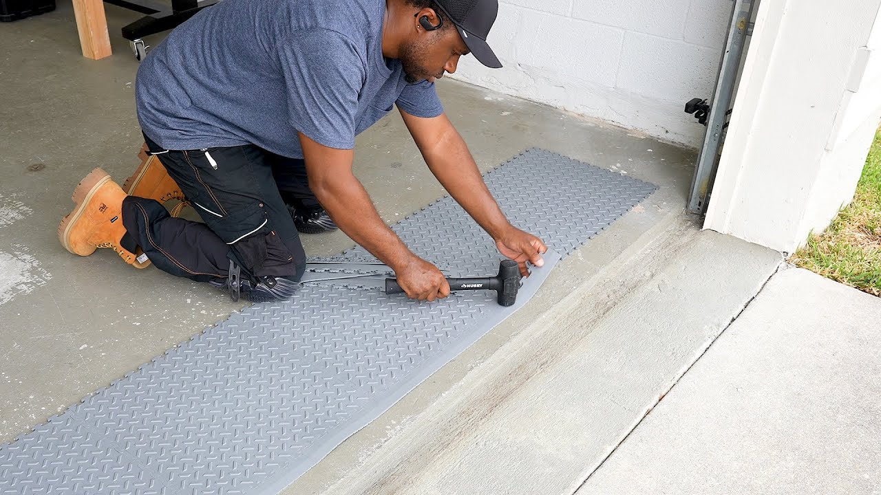 How I Upgraded My Garage Floor huge Difference 