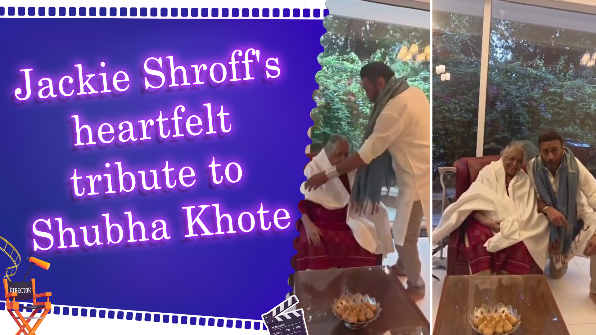 Jackie Shroff honours Shubha Khote with a shawl, relives classic cinema ...