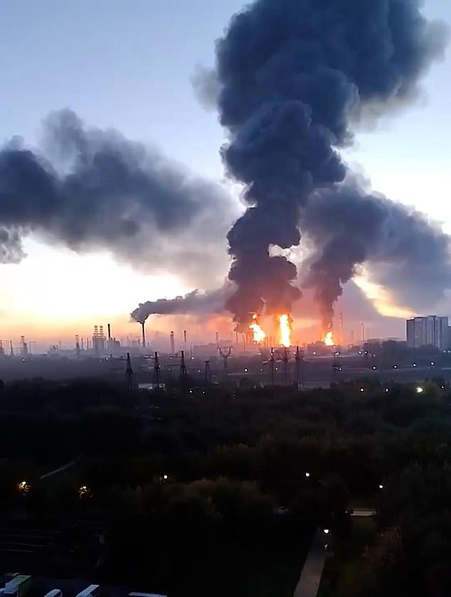 Moscow burns as Ukraine strikes Russian capital's biggest oil refinery ...
