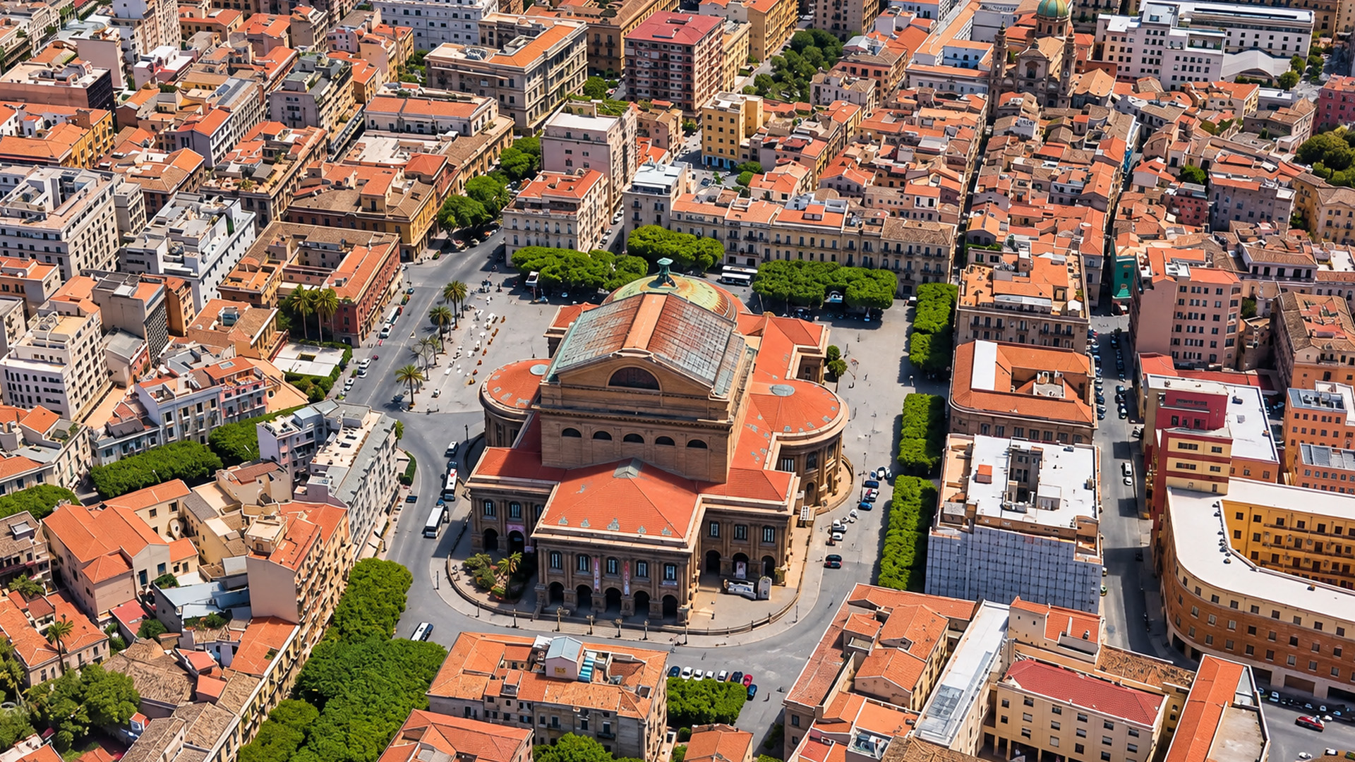 Teatro Massimo di Palermo in the heart of the city