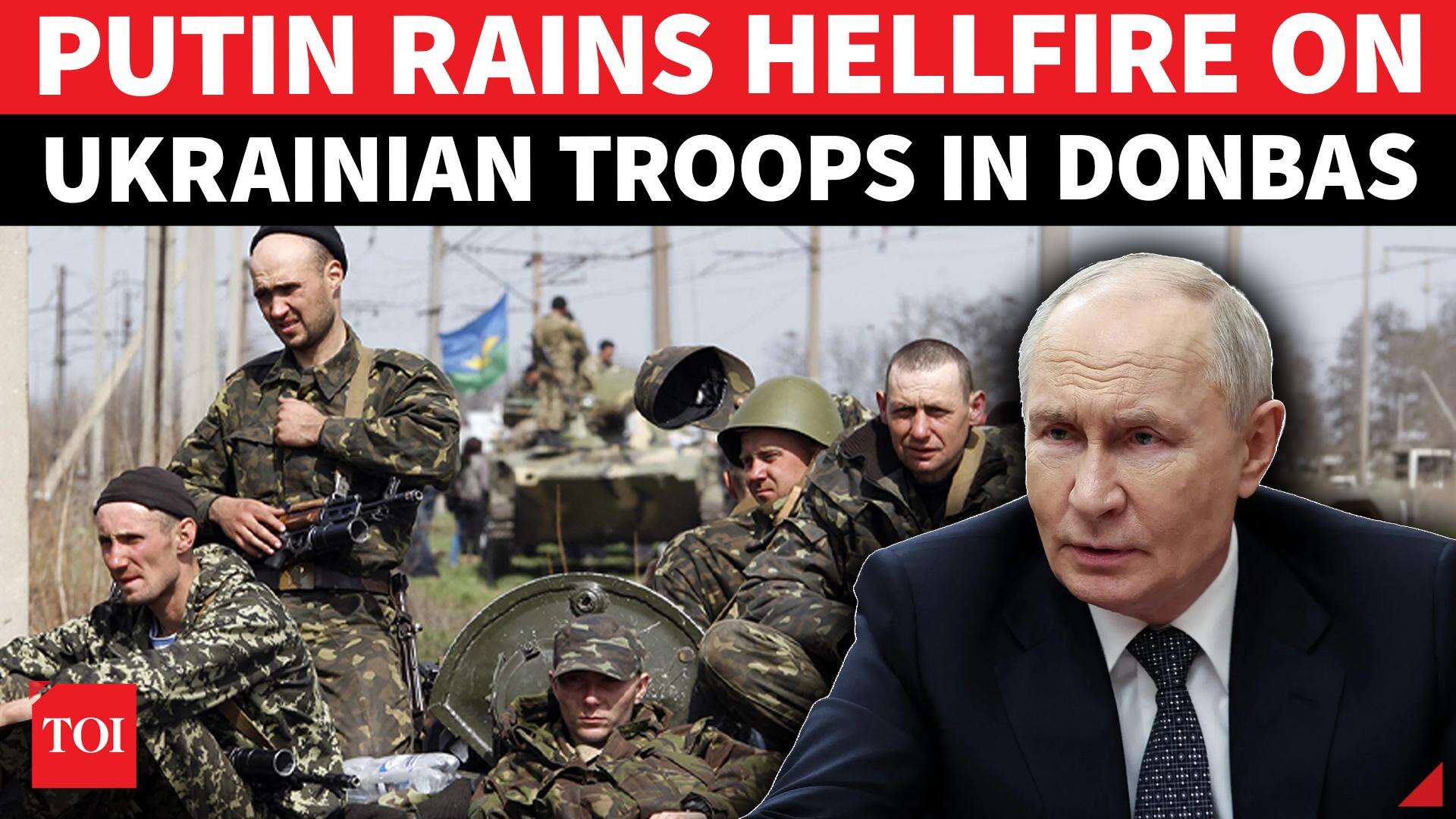 On cam: Putin’s aircraft ambush Ukrainian soldiers in Donetsk, troop ...