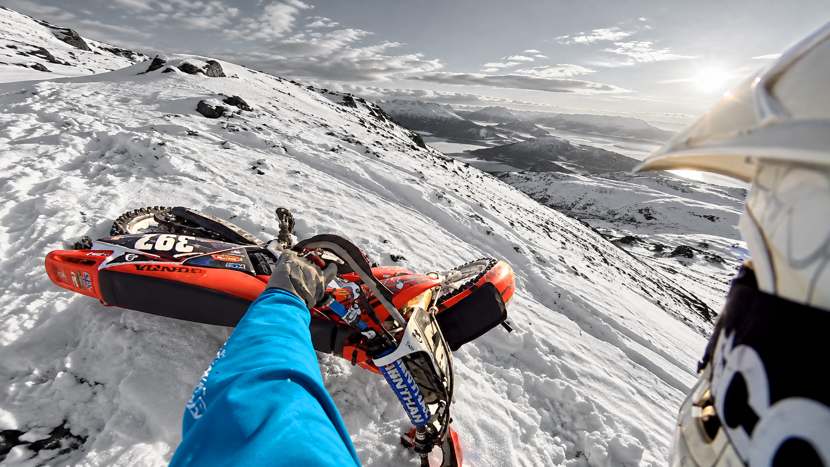 Off-road motocross highlights in action