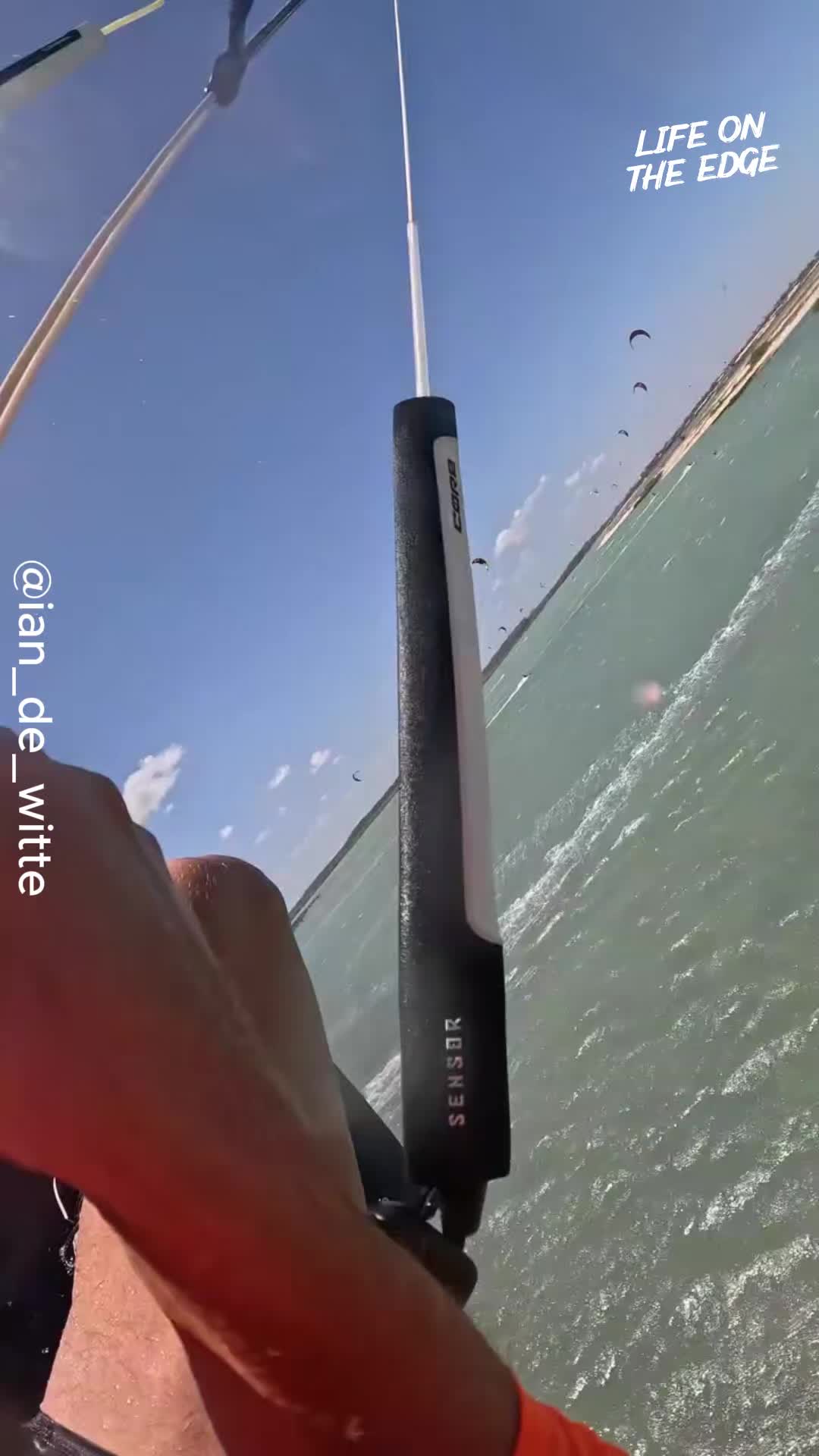 Kitesurfer’s high-speed ride takes an unexpected turn