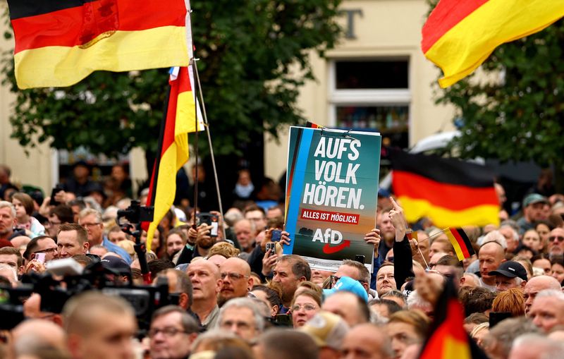 Germany's far-right AfD leads race in north-east state, exit poll shows