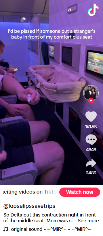 Passenger books bulkhead seat on flight—then sees the problem