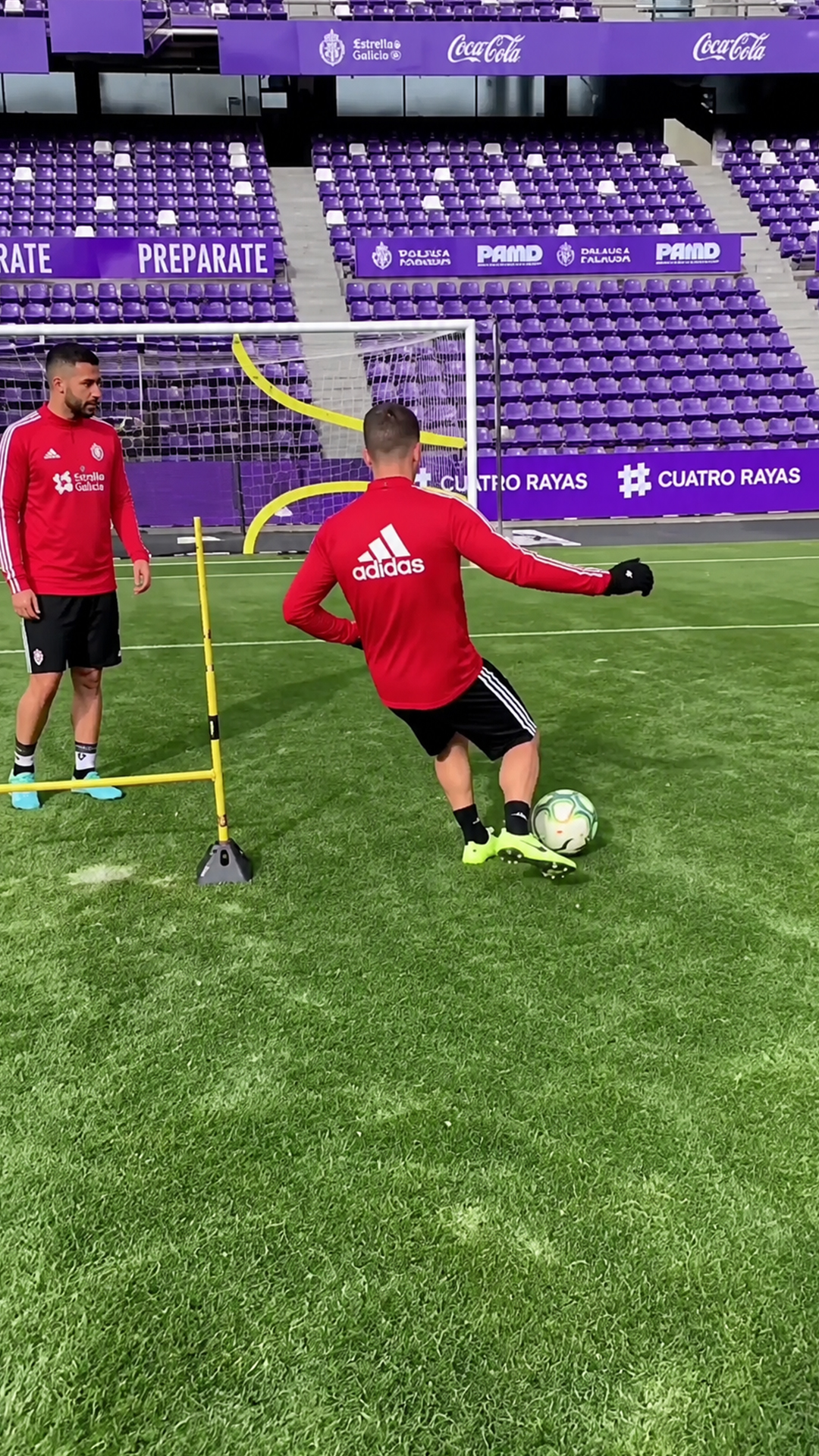 Football shooting accuracy target challenge
