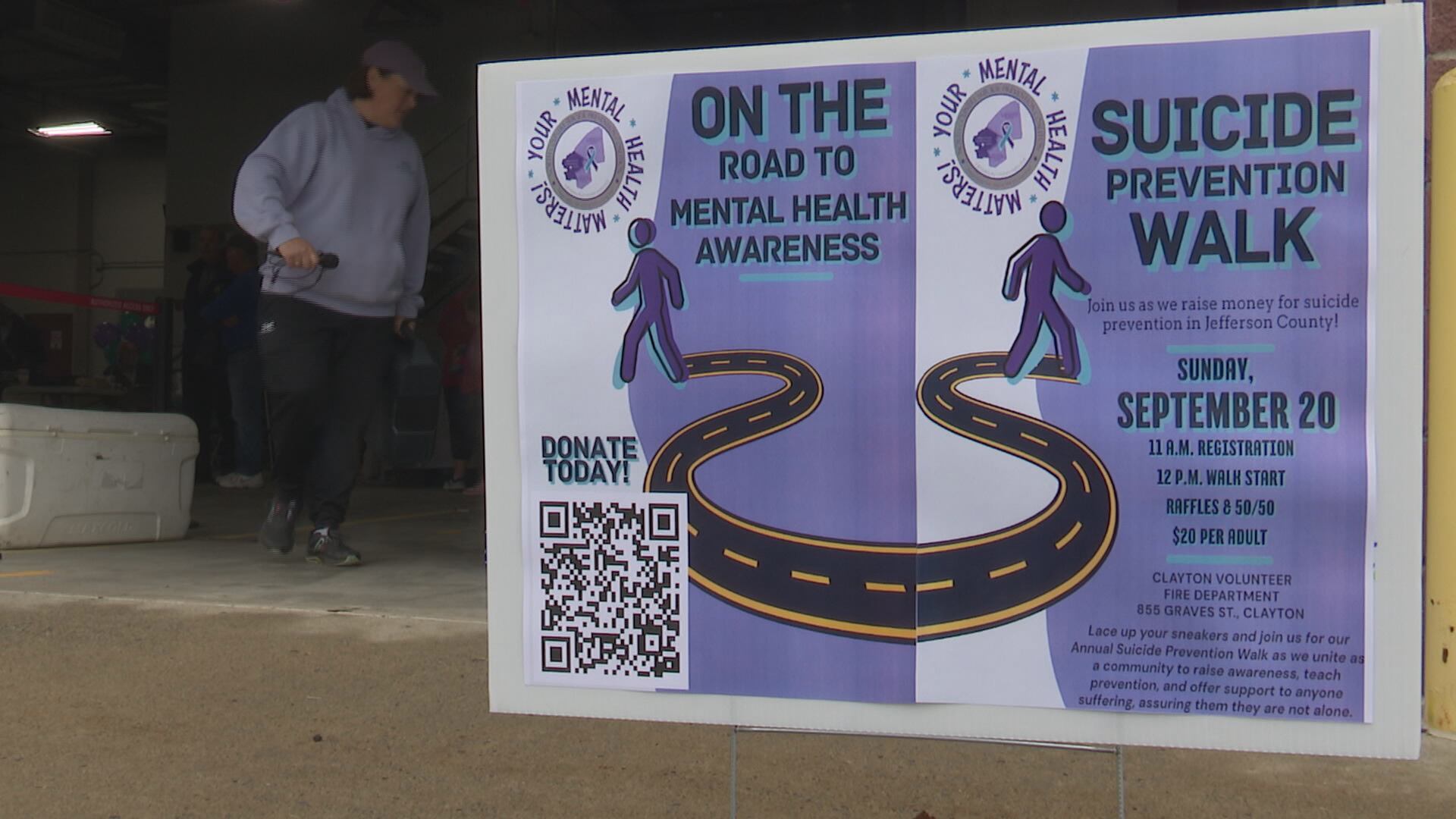 Suicide prevention walk held in Clayton Sunday