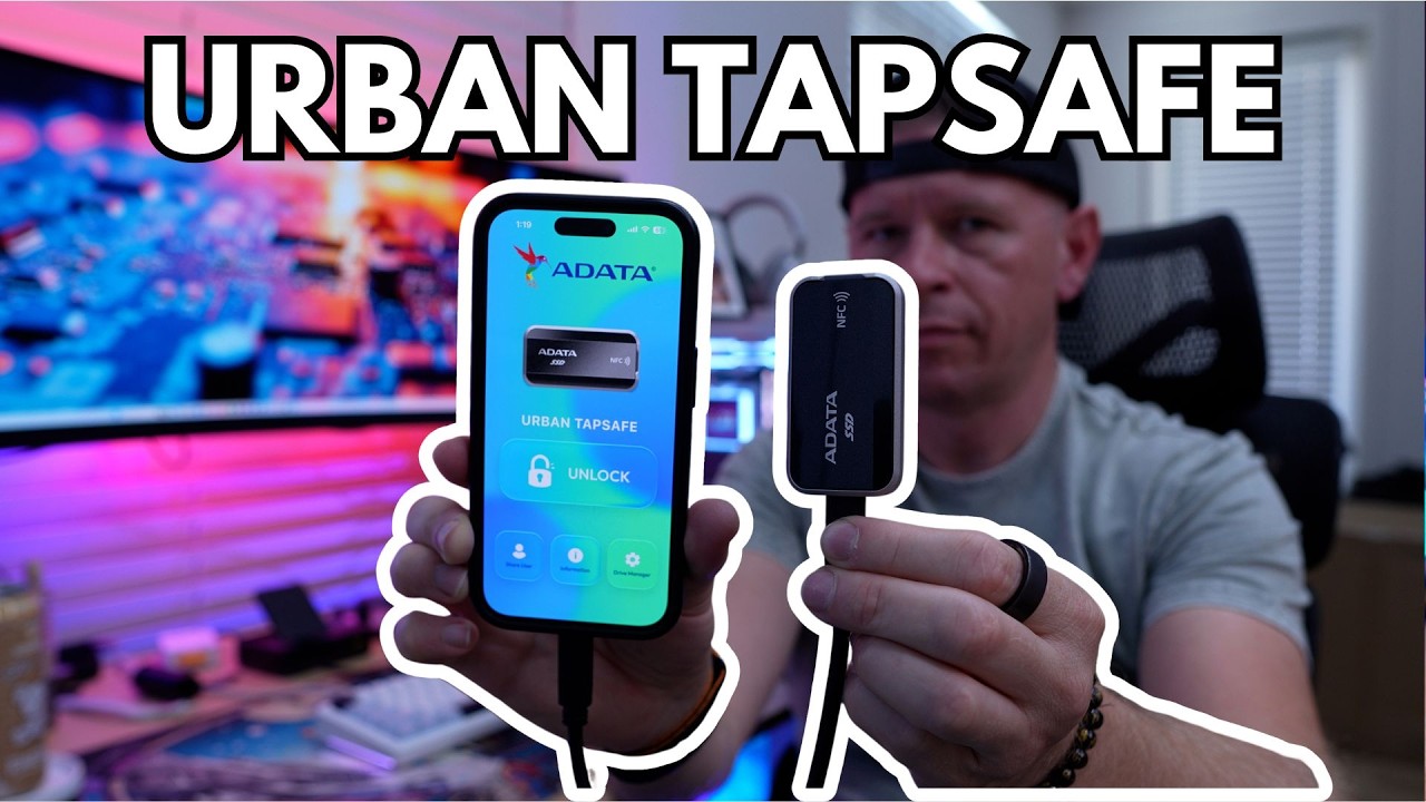 Unlock this SSD with your phone! ADATA Urban TapSafe review!