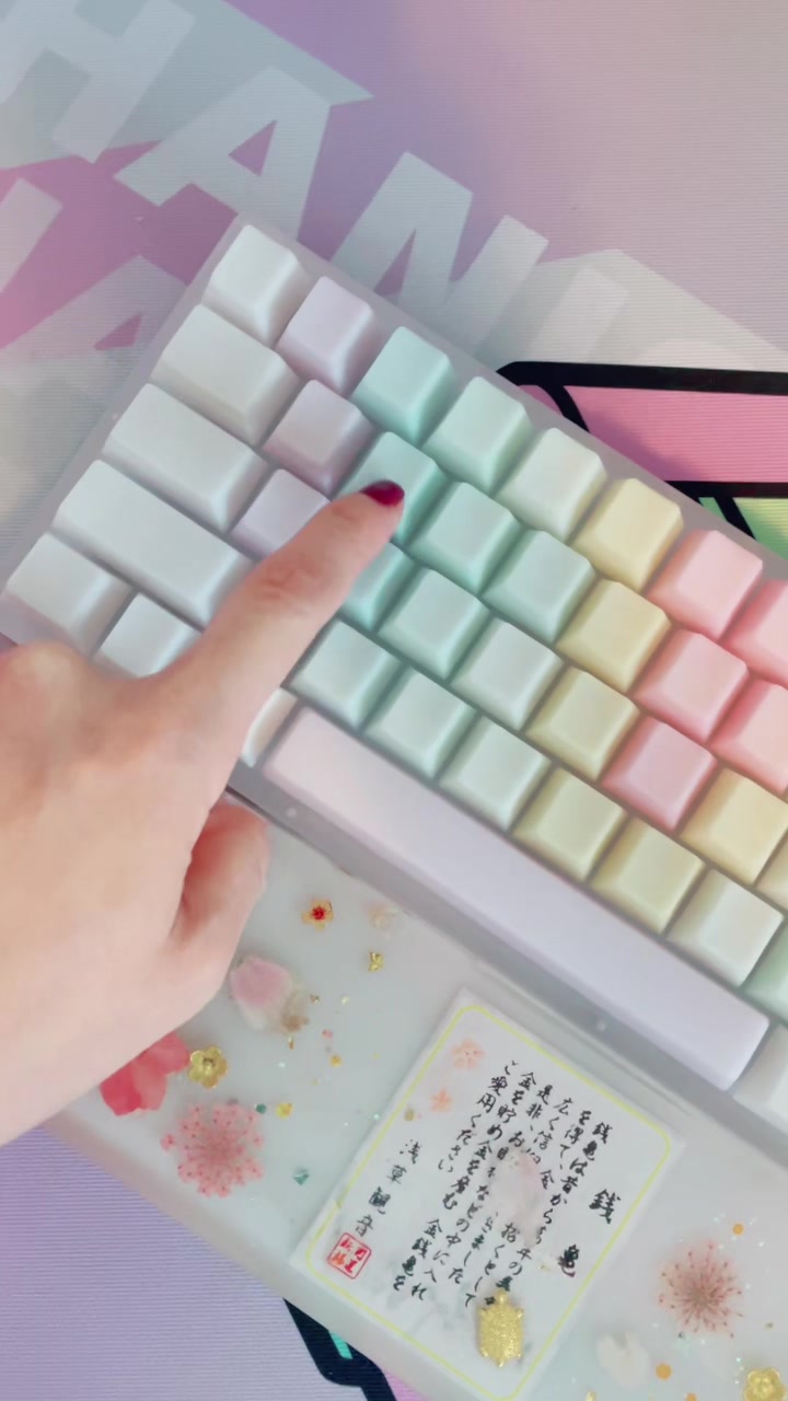 Compact 65% RGB mechanical keyboard