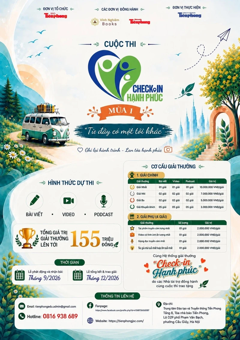 Thể lệ cuộc thi 'Check-in Hạnh phúc' mùa 1: Từ đây có một tôi khác