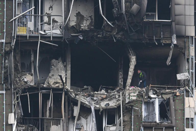 Ukraine's biggest drone strike yet slams Moscow as Russia's election ...