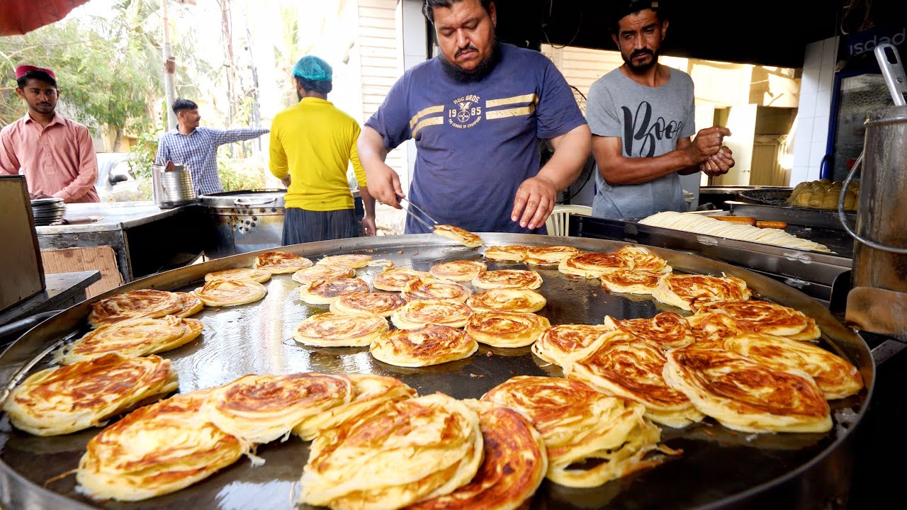 The ultimate paratha breakfast in Karachi, Pakistan