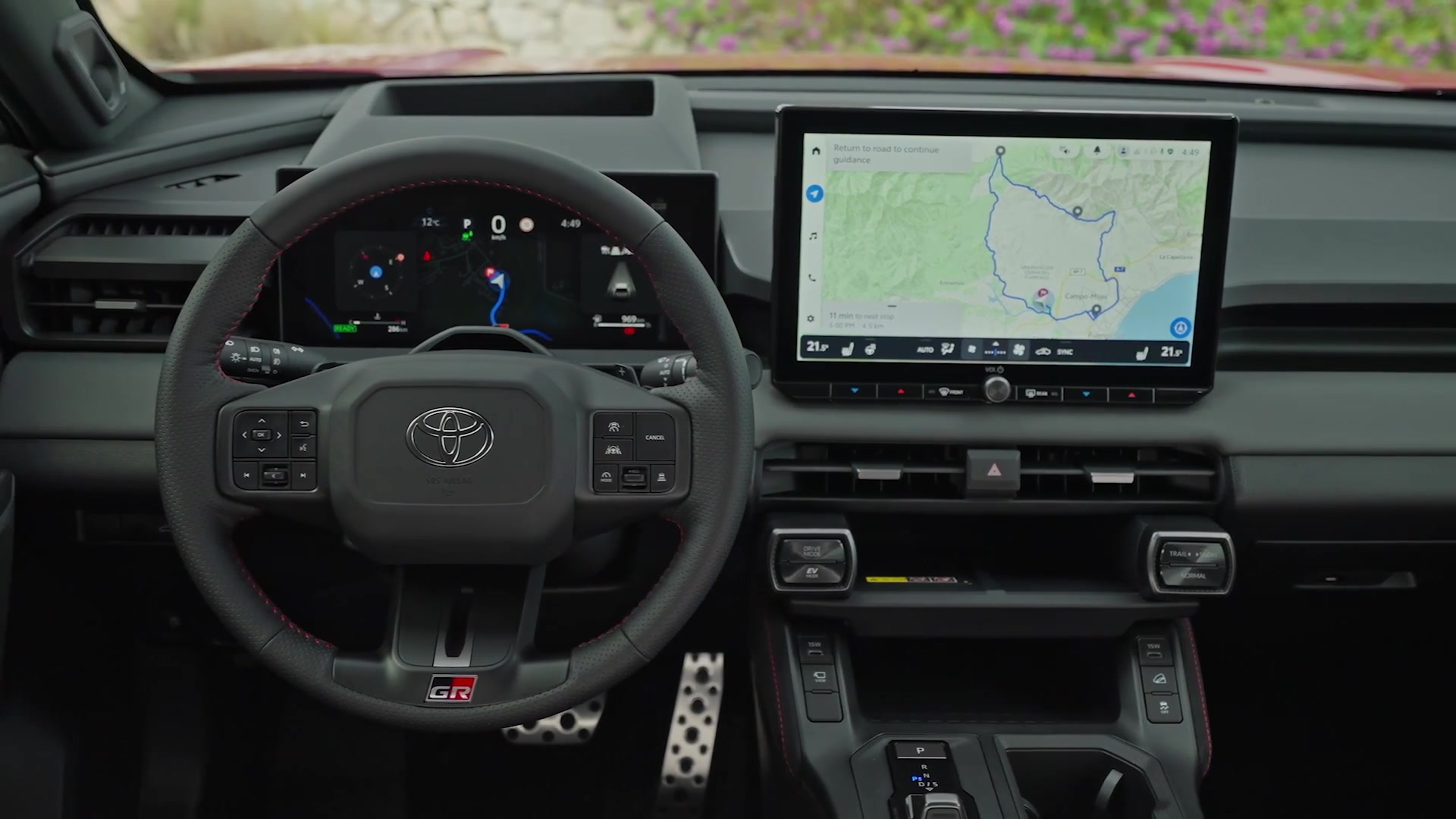 2026 Toyota RAV4 PHEV interior design in emotional red