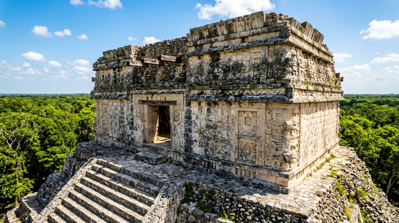 Dzibanche pyramid ruins expose forgotten structural secrets of elite ...
