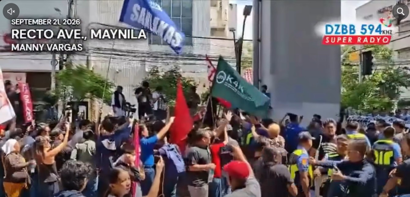 Tension rises during September 21 rally in Manila