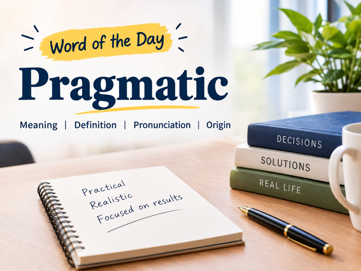Word of the day: 'Pragmatic' - meaning, definition, pronunciation and ...
