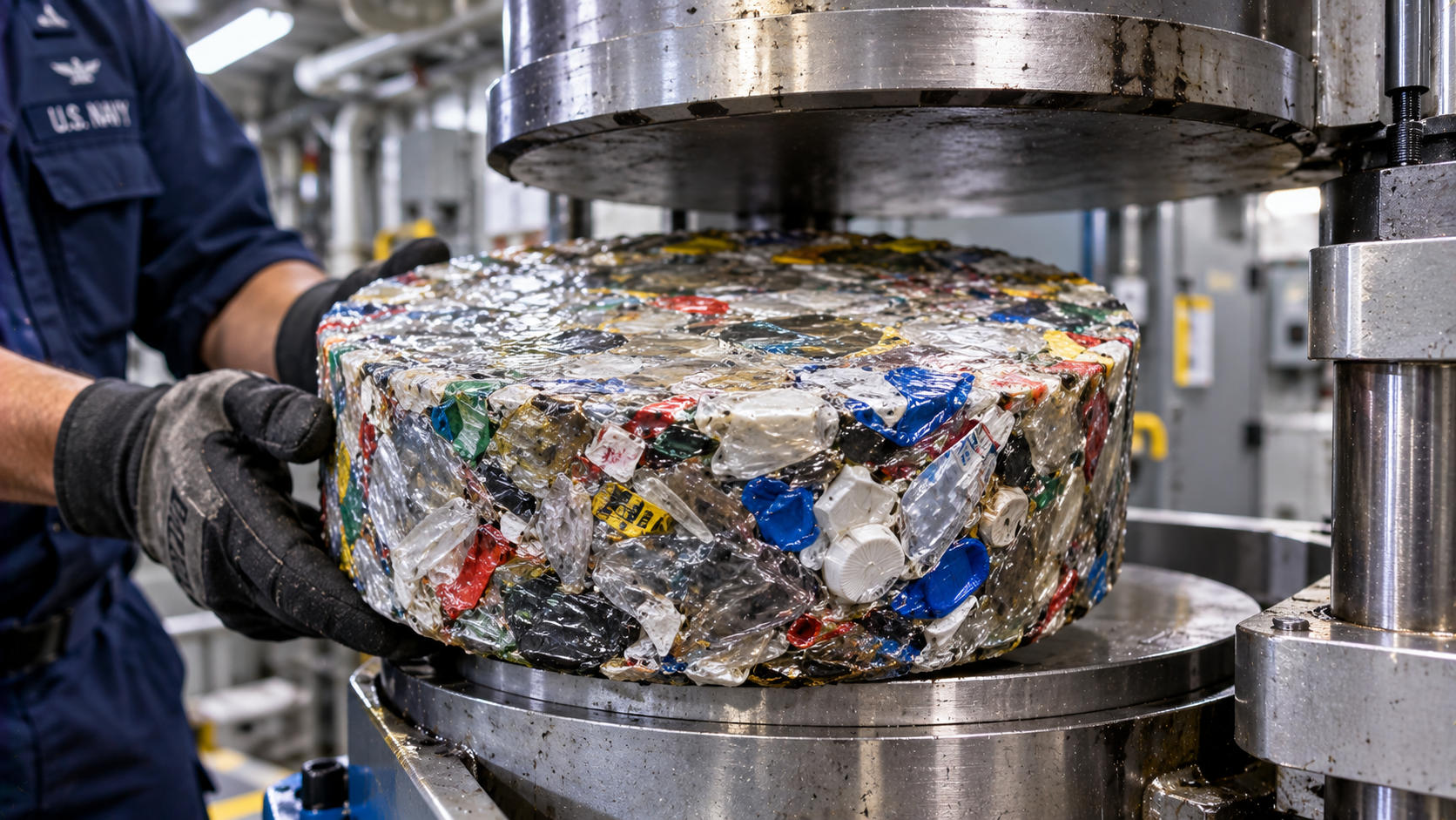 Carrier waste operations - how 5,000 sailors handle tons of trash at sea